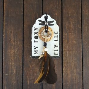 Jasper Natural Pendant Feathers  Necklace